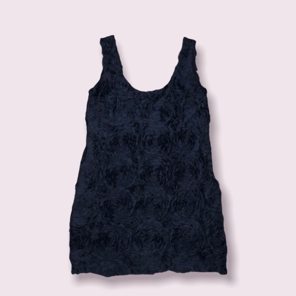 FOREVER 21 Dark Navy Flowered Mini Dress